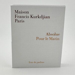 Maison Francis Kurkdjian Absolue Pour le Matin EDP 2mL Fragrance Sample